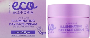 Крем для обличчя Ecoforia Lavender Clouds Lamellar Illuminating, денний, 50 мл - Pampik - 2