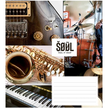 Набір зошитів Школярик Feel your soul, в лінію, 24 аркуші, 25 шт. (024-3235L) - Pampik - 5