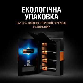 Лужні батарейки пальчикові Duracell Optimum 1.5 V AA LR6, 8 шт. (5000394158931) - Pampik - 4