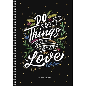 Тетрадь для записей Student А5, в клеточку, спираль, 80л., Love (A5-SC-080-6077K) - Pampik