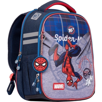 Рюкзак каркасний Yes H-100 Marvel.Spiderman, синий с серым (552139) - Pampik - 2