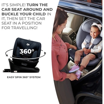 Автокрісло Kinderkraft i-Grow i-Size чорне (00-00305220) - Pampik - 12