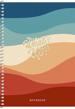 Тетрадь для записей Student А5, в клеточку, спираль, 80л., Волны (A5-SC-080-6091K) - Pampik