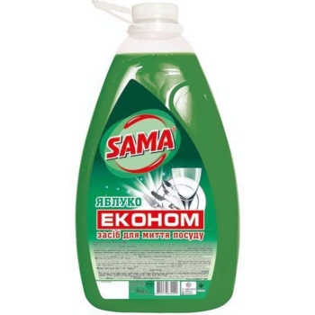 Средство для мытья посуды Sama Яблоко, 4 кг - Pampik