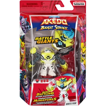 Ігровий набір Akedo Beast Strike Батл гігантів Вайт Паф (123322) - Pampik