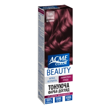 Гель-краска для волос Acme Color Beauty оттенок 135, бургунд, 69 г - Pampik