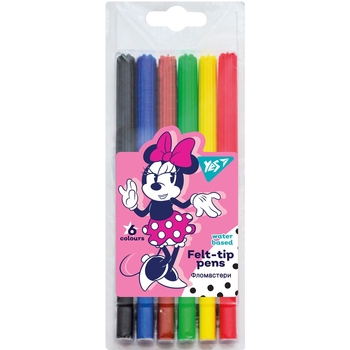 Фломастеры Yes Minnie Mouse, 6 цветов (650512) - Pampik