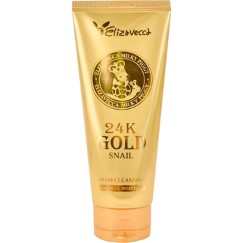 Пенка для умывания Elizavecca 24K Gold Snail Cleansing Foam, 180 мл - Pampik
