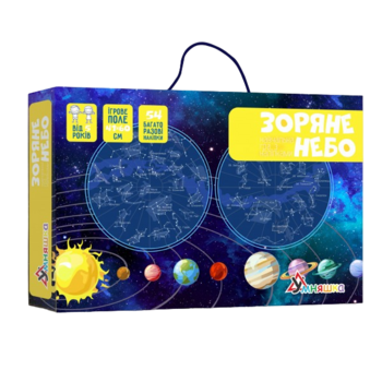 Настольная обучающая игра Умняшка Карта звездного неба (КП-007) - Pampik