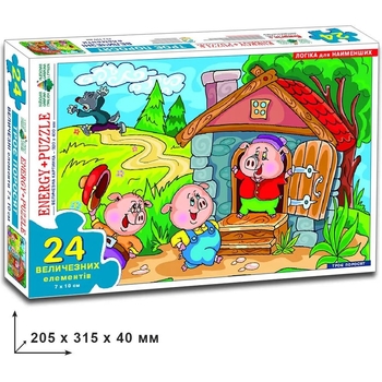 Игра-пазл Київська фабрика іграшок Три поросенка 24 элементов - Pampik - 2