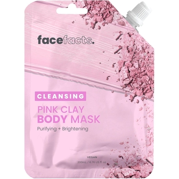 Маска для тіла Face Facts Cleansing Pink Clay Body Mask очищувальна 200 мл - Pampik