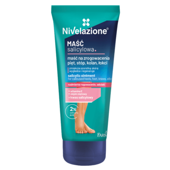 Крем саліциловий Nivelazione від мозолистих п'ят ступнів, колін та ліктів, 75 мл (5900117973028) - Pampik