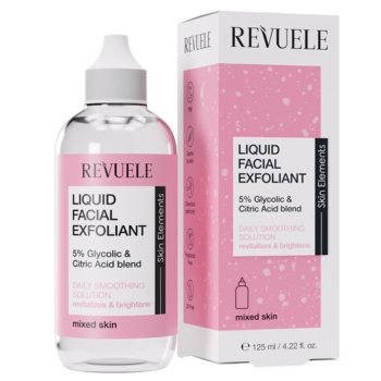 Эксфолиант Revuele Liquid Facial Exfoliant 5% Glycolic&Citric Acid blend для комбинированной кожи, 125 мл - Pampik