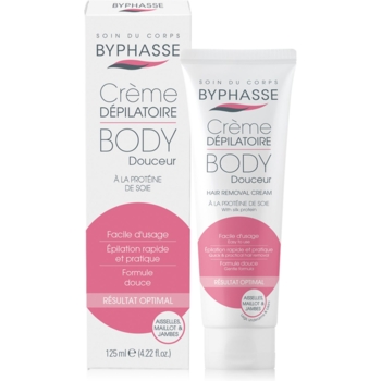 Крем для депиляции Byphasse с экстрактом шелка, 125 мл - Pampik