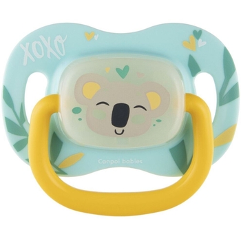 Силіконова симетрична пустушка Canpol babies Exotic Коала, 18+ міс., бірюзовий з жовтим (34/922_koal) - Pampik