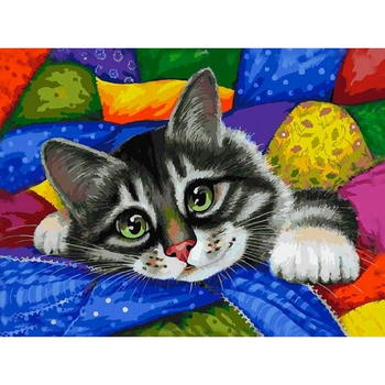 Алмазная мозаика Santi Любимый котик, 30х40 см (954304) - Pampik