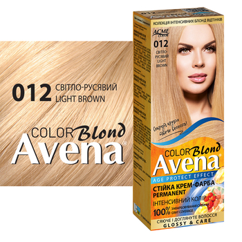 Cтійка крем-фарба для волосся Avena Blond Color світло-русявий 12, 138 мл - Pampik - 2