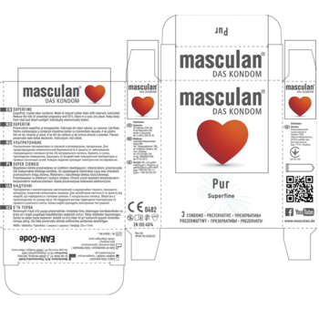 Презервативи Masculan Pur, ультратонкі, 3 шт. - Pampik - 3