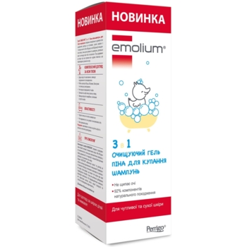 Шампунь-гель для душу 3 в 1 Emolium 400 мл - Pampik - 4