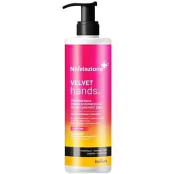 Омолаживающая энзимная маска для рук Farmona Nivelazione Velvet Hands 2 в 1, 200 мл - Pampik