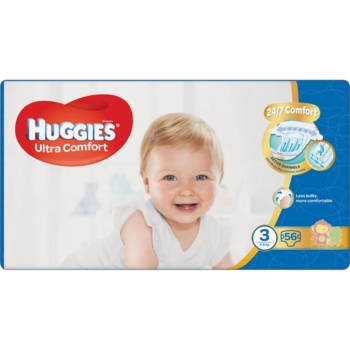 Подгузники Huggies Ultra Comfort 3 (4-9 кг), 56 шт. - Pampik
