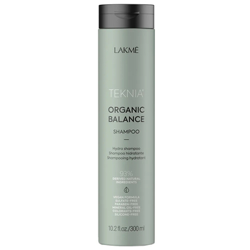 Зволожуючий шампунь для волосся Lakme Teknia Organic Balance Shampoo для повсякденного використання 300 мл - Pampik