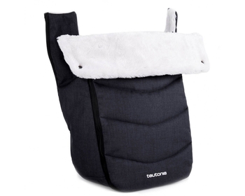 Зимний набор для коляски Teutonia Melange Black - Pampik - 3