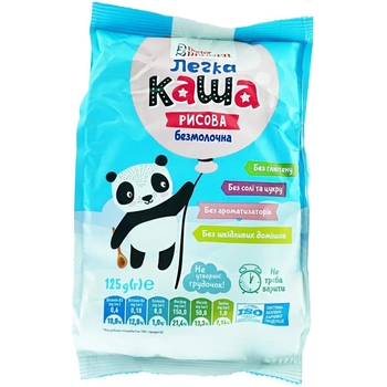 Каша безмолочна Doctor Benner Легка рисова, 125 г - Pampik