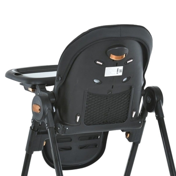 Стільчик для годування El Camino ME 1037-B Crystal Black Gold, чорний (25944) - Pampik - 3