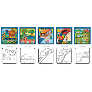 Водні розмальовки Let's Craft Магічні перетворення Залізниця (MRP016) - Pampik - 2