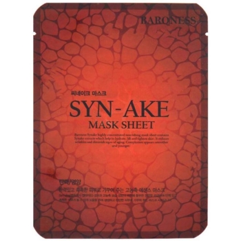 Тканевая маска для лица Baroness Syn-Ake Mask Sheet, с вытяжкой змеиного яда, 25 мл - Pampik