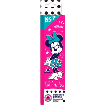 Карандаши цветные Yes Minnie, 6 цветов (290699) - Pampik