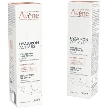 Крем для кожи вокруг глаз Avene Hyaluron Activ B3 Triple Correction Eye Cream 15 мл - Pampik - 3