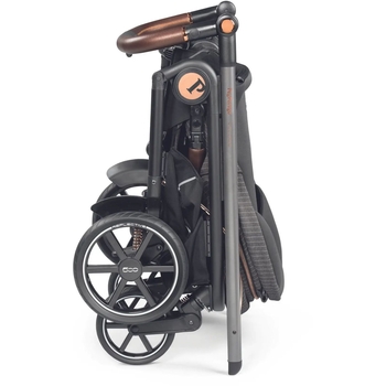 Коляска Peg-Perego Veloce 500, 2 в 1, вишукано-коричнева зі смужкою (PACK-VEL2100000003) - Pampik - 12