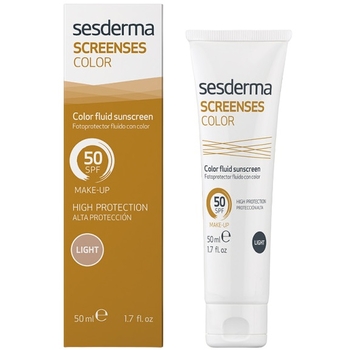 Солнцезащитный тональный флюид Sesderma Screenses Color Facial Fluid SPF50 Light, 50 мл - Pampik