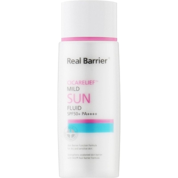 Сонцезахисний флюїд для обличчя Real Real Barrier Cicarelief Mild Sun Fluid SPF50+ PA++++ 55 мл - Pampik
