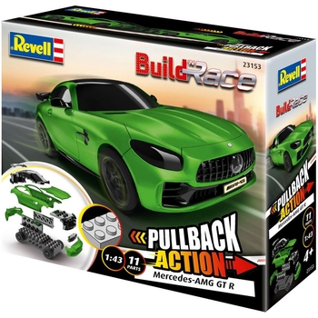 Сборная модель Revell Mercedes-AMG GT R, Green Car, уровень 1, масштаб 1:43, 10 деталей (RVL-23153) - Pampik