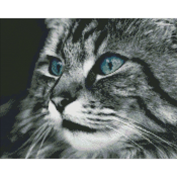 Набір з алмазною мозаїкою Ідейка Смарагдові очі, 50х40 см (AMO7389) - Pampik