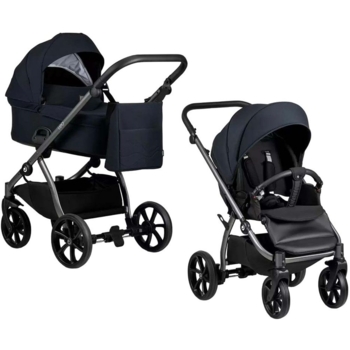 Коляска Tutis Leo Navy, універсальна 2 в 1, темно-синя (1222101) - Pampik