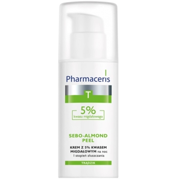 Ночной крем-пилинг для лица Pharmaceris T Sebo-Almond-Peel c 5% миндальной кислотой, І степень отшелушивания, 50 мл (E1427) - Pampik