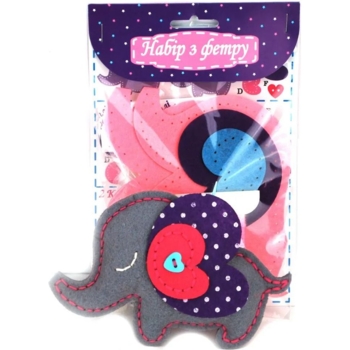 Набор для творчества Апли Крапли Сшей сам игрушку из фетра "Слоник" (СИ-04) - Pampik