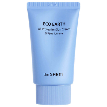 Солнцезащитный крем The Saem Eco Earth Power All Protection Sun Cream SPF50+/PA++++, 50 мл - Pampik