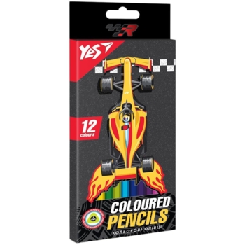 Карандаши цветные Yes Race Legend, 12 цветов (290671) - Pampik