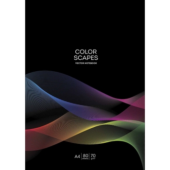 Тетрадь общая Student, А4, в линию, 40 л., разноцветные линии (A4-040-5219L) - Pampik