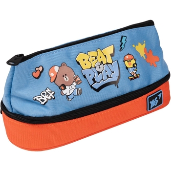 Пенал м'який Yes PH-24-2 Line Friends, 21,5х8,5х9,5 см, блакитний (533509) - Pampik