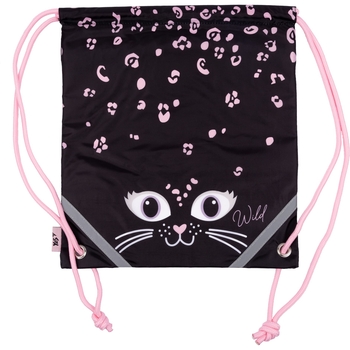 Сумка для взуття Yes SB-10 Wild Kitty чорна (533170) - Pampik