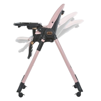 Стільчик для годування El Camino ME 1037-B Crystal Rose Gold, рожевий (25946) - Pampik - 5