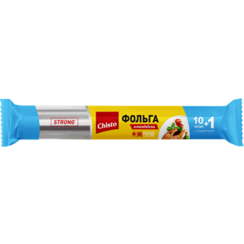 Фольга алюмінієва Chisto для харчових продуктів, (10+1 м) 11 м - Pampik