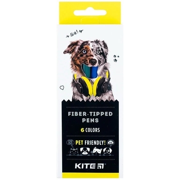 Фломастеры Kite Dogs 6 шт. (K22-446) - Pampik