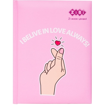 Блокнот ZiBi Symbol Kids Line А-6 в клітинку 64 аркуші рожевий (ZB.12740-10) - Pampik